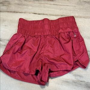 FP Movement High-Waist Athletic Shorts in Raspberry